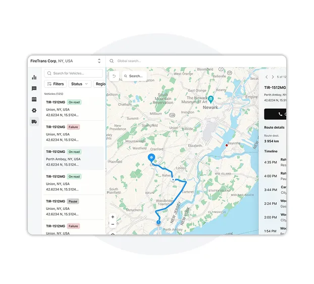 A logistics management system interface displaying order tracking, cost-saving analytics, and delivery performance metrics, ensuring faster fulfillment and improved customer satisfaction.